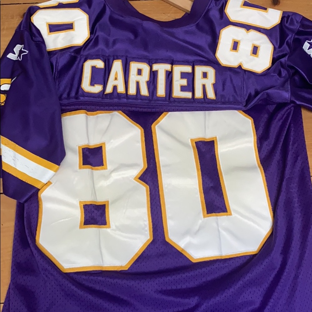 Chirs Carter stitched starter jersey RARE